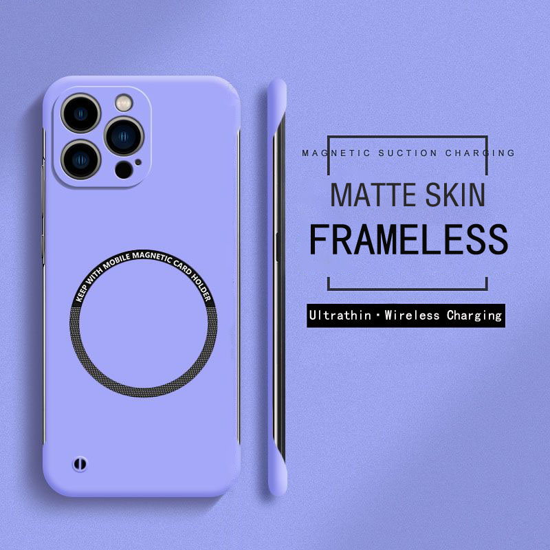 Matte Hard Pc Back Case - 프레임리스 마그네틱 마그세이프 울트라 슬림 케이스