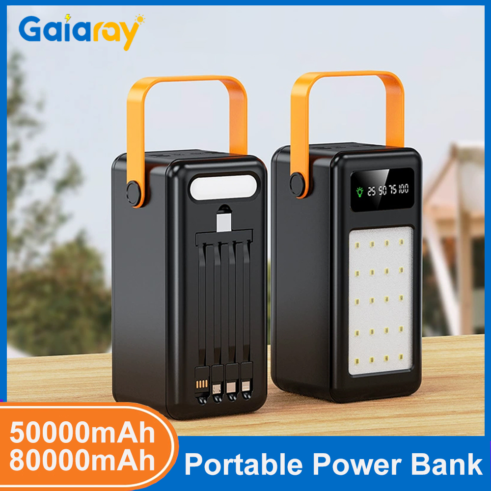Power Banks - 50000mAh 80000mAh 휴대용 파워뱅크 고속 충전