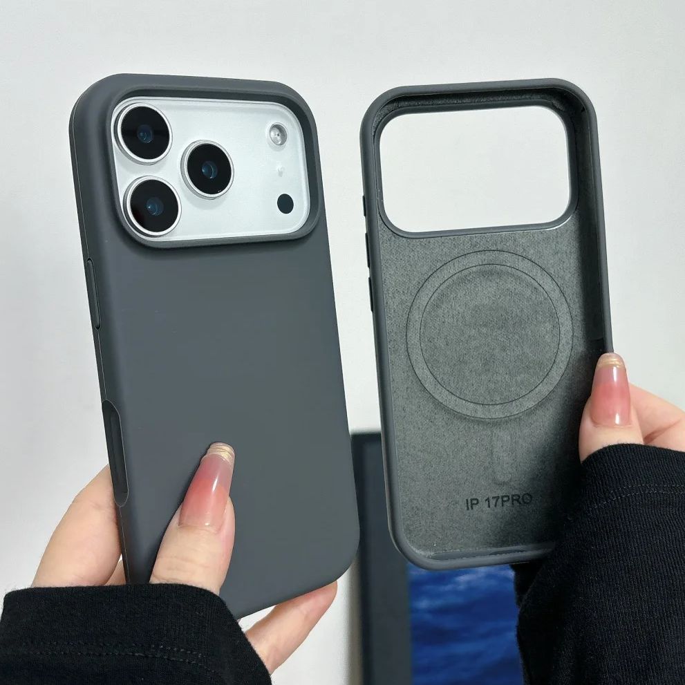 Liquid Silicone Magnetic Phone Case - 아이폰 17 16 15 14 13