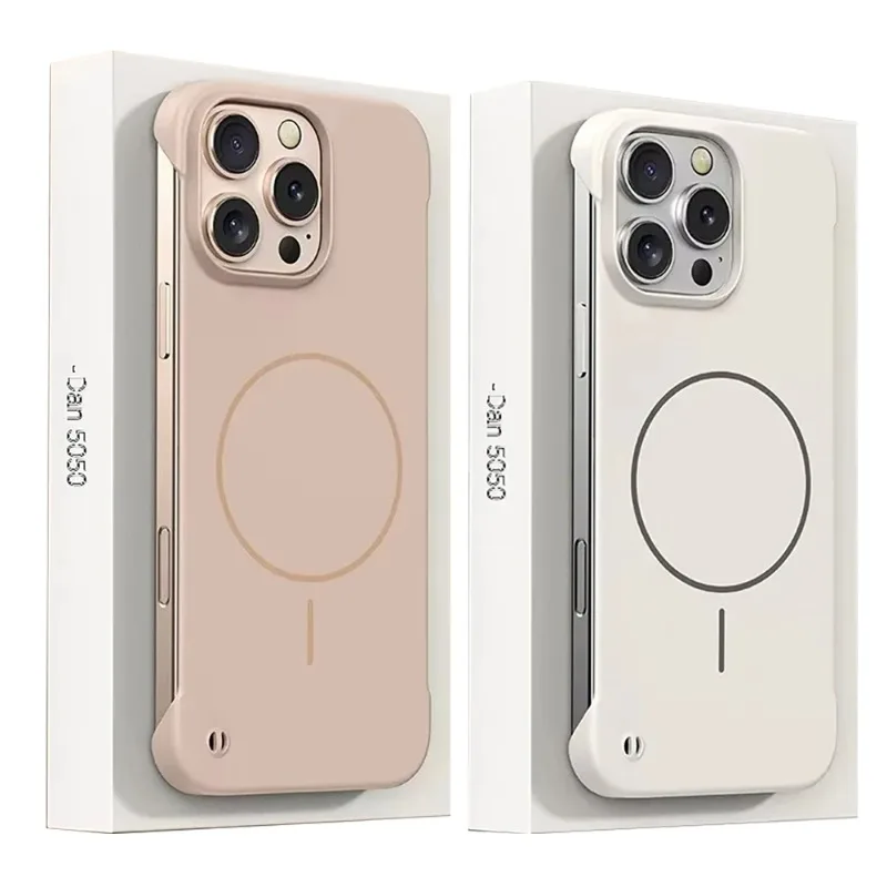 Ultra Thin Frameless Phone Cover - 아이폰 18 17 16 15 플러스