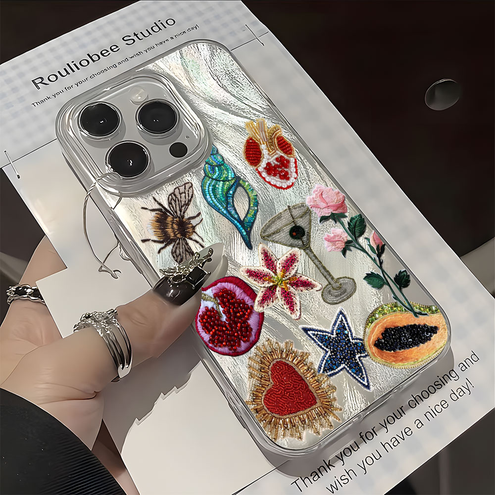 Vintage Floral Pattern Soft Case - 빈티지 꽃무늬 콜라주 패턴 아이폰 11