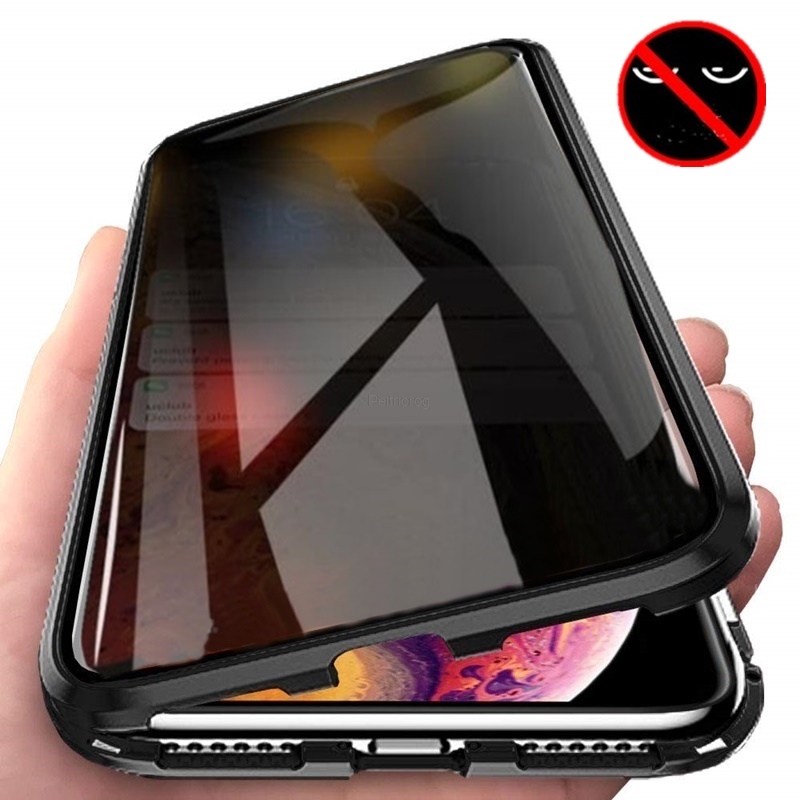 Anti Spy Privacy Glass Case - 아이폰 17 16 15 14 13