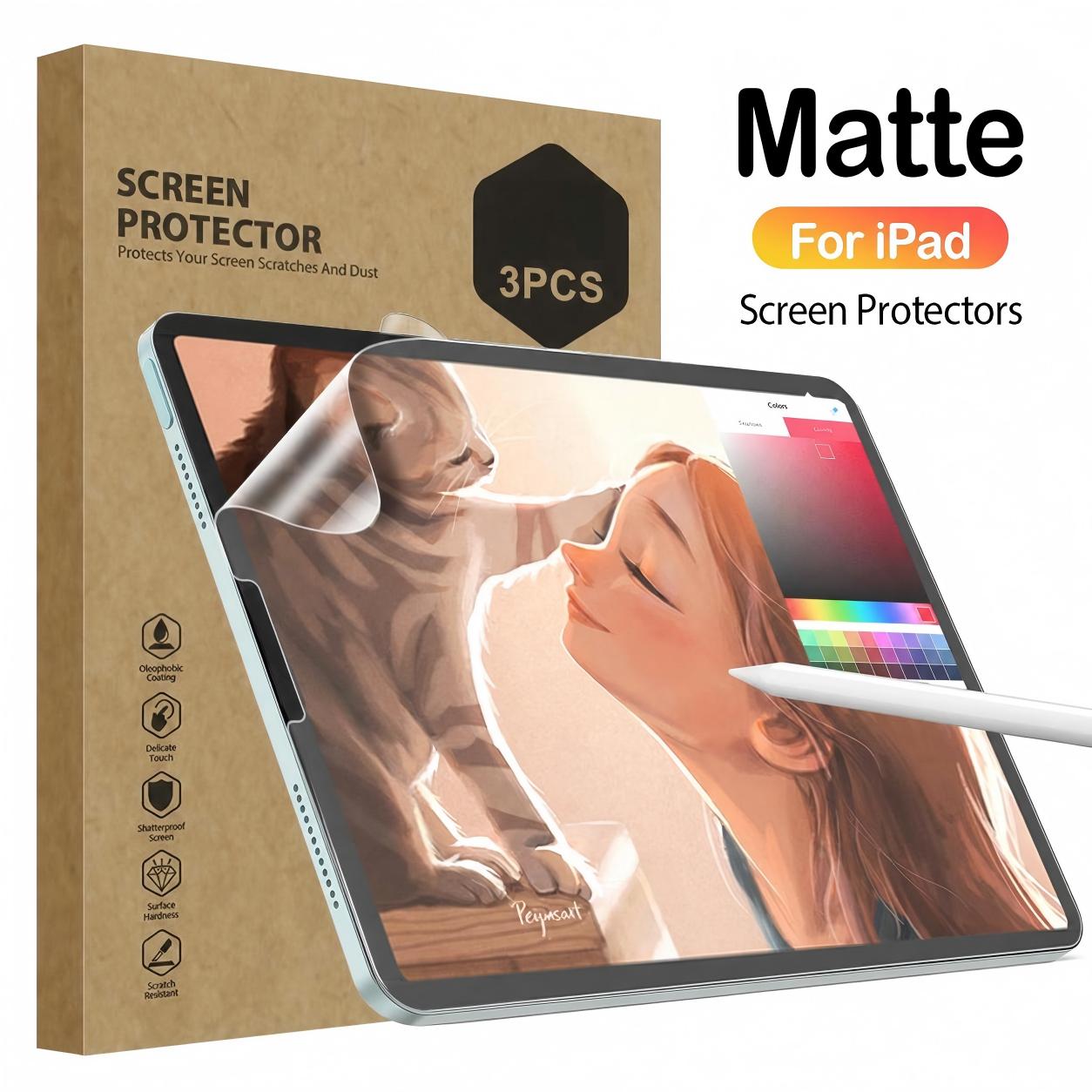 아이패드 11 에어 11 프로 11 2025/2024  - Matte Anti Glare Screen Protector 리뷰 및 가격