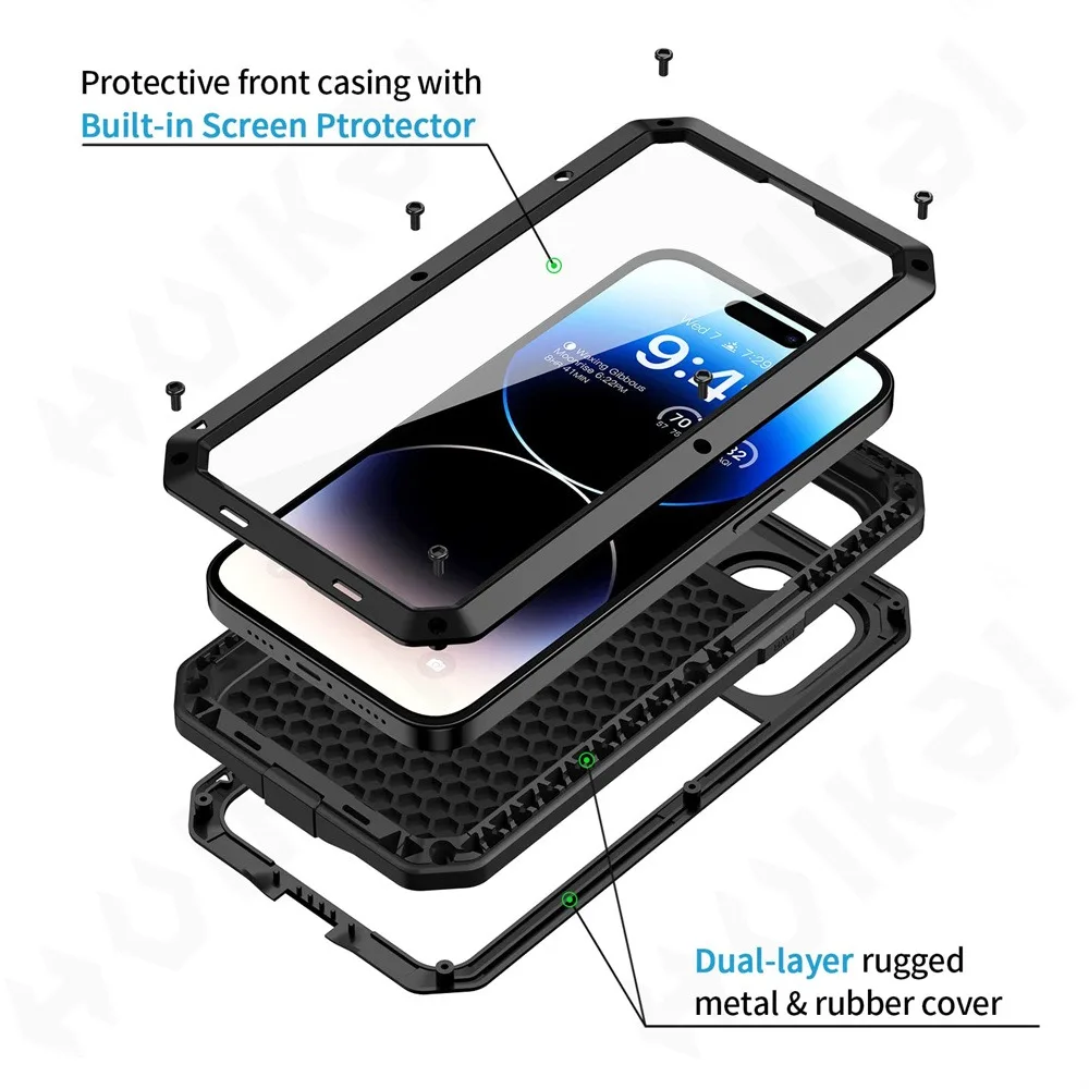 iPhone 16e 15 14 13 12 11 Pro  - Heavy Duty 360 Full Body Protective Case 리뷰 및 가격