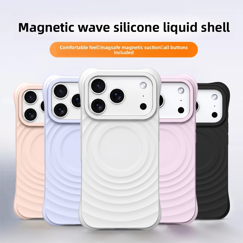 새로운 공식 리퀴드 실리콘 물결무늬 케이스 아이폰 17 - Liquid Silicone Magnetic Phone Case 리뷰 및 가격