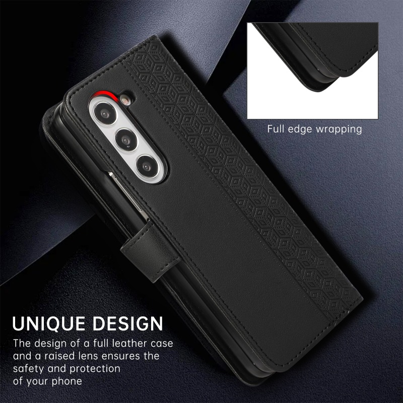 삼성 갤럭시 Z 폴드 8 울트라 7 6 5 4 3 5G - Leather Wallet Card Holder Phone Cover 리뷰 및 가격