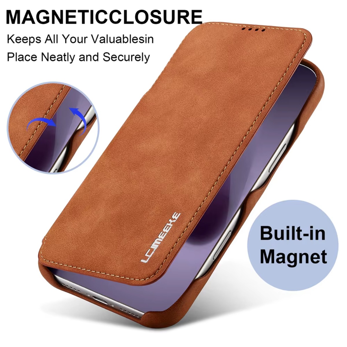 가죽 지갑 자석 플립 커버 카드 홀더 포함 애플 아이폰 - Leather Wallet Card Holder Phone Cover 리뷰 및 가격