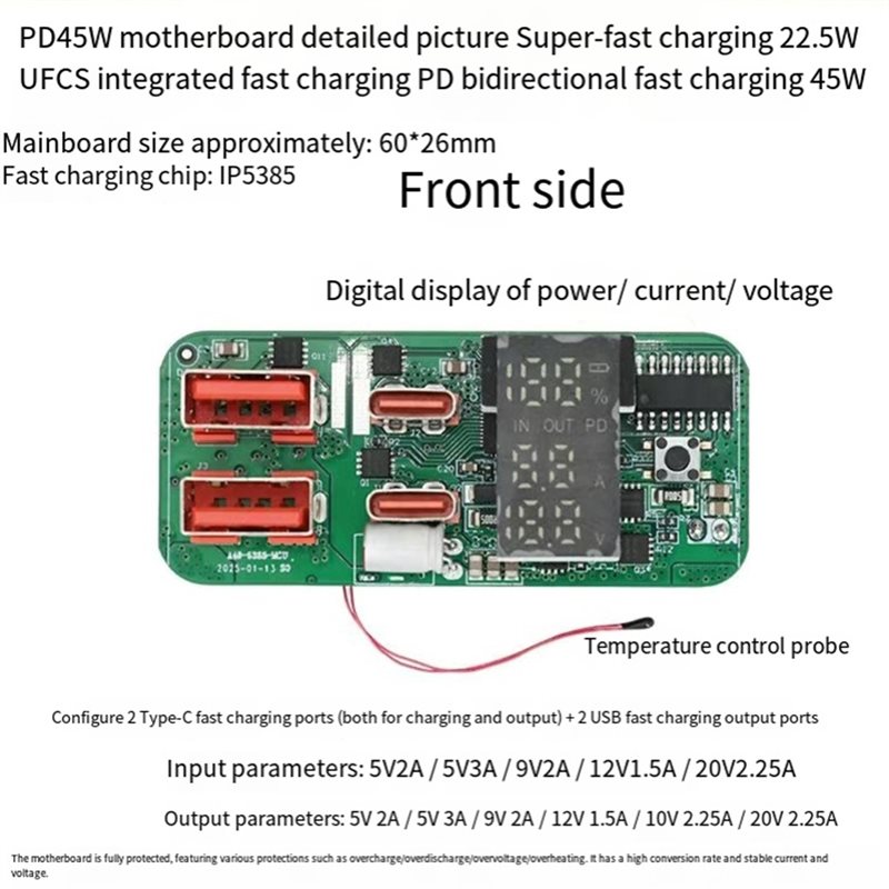 ABKN-DIY 충전 모듈 PD45W 3S 양방향 고속 - Power Banks 리뷰 및 가격