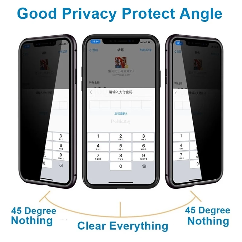 아이폰 17, 16, 15, 14, 13, 12, XR - Anti Spy Privacy Glass Case 리뷰 및 가격