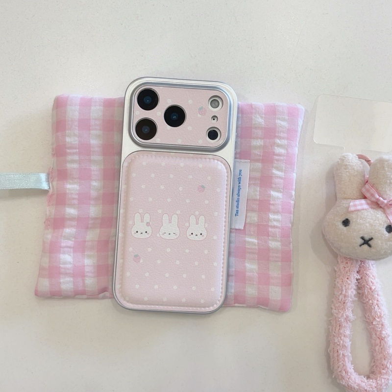 귀여운 딸기 만화 미피 물방울 무늬 가죽 폰 케이스 아 - Cute Cartoon Wrist Strap Silicone Case 리뷰 및 가격
